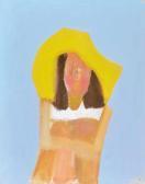 REISMAN Ori Young Woman Wearing A Yellow Hat REISMAN Ori Young Woman Wearing A Yellow Hat