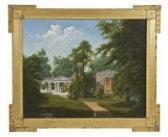 REISSNER Martin A Classical Villa In A Wooded Landscape With A Gothicout-house REISSNER Martin A Classical Villa In A Wooded Landscape With A Gothicout-house