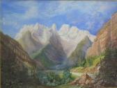 RENNY James Mountainous Landscape In Summer RENNY James Mountainous Landscape In Summer