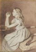 REPIN Il ia Efimovich A Young Girl At Prayer REPIN Il ia Efimovich A Young Girl At Prayer