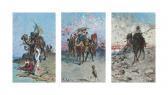 RESIO Raffaello Bedouins In The Desert, A Set Of Three RESIO Raffaello Bedouins In The Desert, A Set Of Three