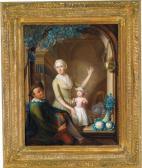 REYERS Nicolaas Un Giovane Donna Con Bambino All’’’’interno Di Una Chiesa Con Unsuonatore Di Organetto In Primo Piano REYERS Nicolaas Un Giovane Donna Con Bambino All’’’’interno Di Una Chiesa Con Unsuonatore Di Organetto In Primo Piano