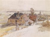 RIBARZ Rudolf Ein Dorfmotiv RIBARZ Rudolf Ein Dorfmotiv