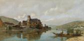 RIBARZ Rudolf The Gondorf Castle On The River Mosel RIBARZ Rudolf The Gondorf Castle On The River Mosel