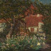 RIBERHOLT Hilmar A Flowering Gardenat Klosteralléen In Ribe RIBERHOLT Hilmar A Flowering Gardenat Klosteralléen In Ribe