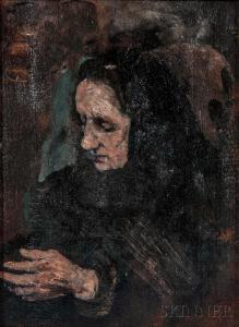 Theodule Augustin Ribot - Study For A Portrait Of The Artist's Sister