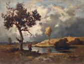 RICHET Leon Landscape Near Barbizon RICHET Leon Landscape Near Barbizon