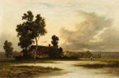 RICHET Leon Weite Landschaft Mit Bauernhaus RICHET Leon Weite Landschaft Mit Bauernhaus