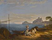 RICHTER Robert Ludwig German The Bay Of Naples, Capri Beyond RICHTER Robert Ludwig German The Bay Of Naples, Capri Beyond