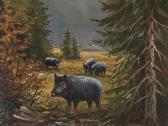 RICHTER W. "boar With Sounder" RICHTER W. "boar With Sounder"