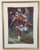 RICK MARY Pow Wow Study In Reds RICK MARY Pow Wow Study In Reds