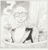 RIDELL CHRIS Gerald Kaufman Seated In A Private Box At A Theatre Holding Rotten Fruit RIDELL CHRIS Gerald Kaufman Seated In A Private Box At A Theatre Holding Rotten Fruit