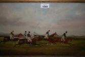 RIDEOUT Phillip Henry Jockeys And Race Horses In A Landscape RIDEOUT Phillip Henry Jockeys And Race Horses In A Landscape