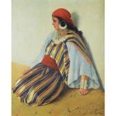 RIDOLA Mario Jeune Fille Au Foulard Rouge RIDOLA Mario Jeune Fille Au Foulard Rouge