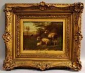 RIECKE George A.E., Geo Sheep In Landscape RIECKE George A.E., Geo Sheep In Landscape