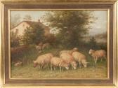 RIECKE George A.E., Geo Sheep In Pasture RIECKE George A.E., Geo Sheep In Pasture