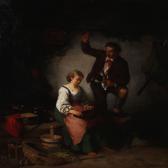 RIEDMÜLLER Aloys Interior With A Hunter Returning To His Home RIEDMÜLLER Aloys Interior With A Hunter Returning To His Home