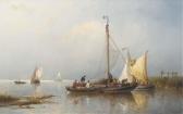 RIEGEN Nicholaas A Calm: Fishermen Inspecting Their Catch RIEGEN Nicholaas A Calm: Fishermen Inspecting Their Catch