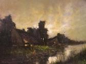 RIMITH W A Continental River Scene At Dusk RIMITH W A Continental River Scene At Dusk