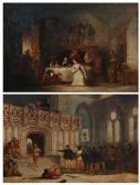 RIMMER William The Covernanter's Attacking Glasgow Cathedral And Majorbellindon Interceding With Claverhouse For The Life Of Henrymorton RIMMER William The Covernanter's Attacking Glasgow Cathedral And Majorbellindon Interceding With Claverhouse For The Life Of Henrymorton