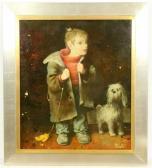 Rimoshevski Sergei Jongen Met Hondje Rimoshevski Sergei Jongen Met Hondje