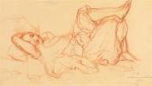 RIOU Louis Adolphe Odalisque RIOU Louis Adolphe Odalisque