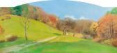 RIVIER Louis Herbstliche Landschaft. RIVIER Louis Herbstliche Landschaft.