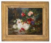 RIVOIRE Francois Flower Piece On A Forest Floor With Peonies And Lilacs RIVOIRE Francois Flower Piece On A Forest Floor With Peonies And Lilacs