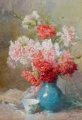 RIVOIRE Francois Vase De Roses Et D'oeillets RIVOIRE Francois Vase De Roses Et D'oeillets