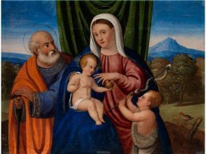 Francesco Rizzo Da Santacroce - Die Heilige Familie Mit Dem Johannesknaben
