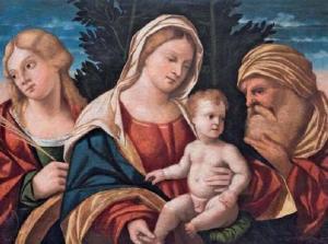 Francesco Rizzo Da Santacroce - Madonna Con Bambino, San Giuseppe E Santa Caterina D\’alessandria