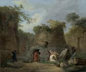 ROBERT Hubert The Tomb Of Virgil At Posilipo, Naples ROBERT Hubert The Tomb Of Virgil At Posilipo, Naples