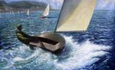 ROBERTS Arthur Spencer Racing Dingys Off Hastings ROBERTS Arthur Spencer Racing Dingys Off Hastings