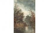 ROBERTS Arthur Spencer Wooded Lake Scene ROBERTS Arthur Spencer Wooded Lake Scene