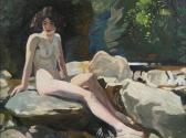 ROBERTSON Eric H. Mac Beth Study Of Anne Finlay Seated ROBERTSON Eric H. Mac Beth Study Of Anne Finlay Seated