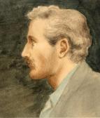 ROBERTSON Walford Graham Male Head Studies In Profile ROBERTSON Walford Graham Male Head Studies In Profile