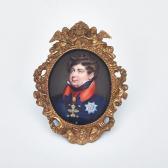 ROCHE Sampson Towgood Portrait Miniature Of King George Iv ROCHE Sampson Towgood Portrait Miniature Of King George Iv