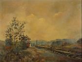 ROCHESTER L.S. Landscape With Railway Signal ROCHESTER L.S. Landscape With Railway Signal