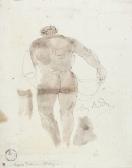 Rodin Auguste Studio Di Figura Nuda Da Tergo Rodin Auguste Studio Di Figura Nuda Da Tergo