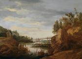 ROGHMAN Roeland Figuren Auf Einer Brücke In Einer Felsigen Landschaft ROGHMAN Roeland Figuren Auf Einer Brücke In Einer Felsigen Landschaft
