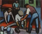 ROHDE Viggo Composition With Working Men ROHDE Viggo Composition With Working Men