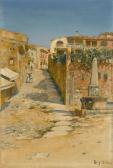 ROIG Y SOLER Joan Figures On A Shaded Street ROIG Y SOLER Joan Figures On A Shaded Street
