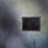 ROLDAN Juan Abstracted Figure With Black Rectangle ROLDAN Juan Abstracted Figure With Black Rectangle