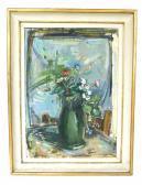 ROMAGNA Miro Floral Still Life With Green Vase ROMAGNA Miro Floral Still Life With Green Vase