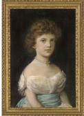 ROMAGNIOLI Angiolo Portrait Of A Young Girl ROMAGNIOLI Angiolo Portrait Of A Young Girl