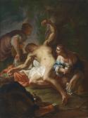 Roman School Saint Sebastian Tended By Saint Irene Roman School Saint Sebastian Tended By Saint Irene
