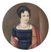 ROMANI R Ritratto Di Donna Con Manto Rosso ROMANI R Ritratto Di Donna Con Manto Rosso