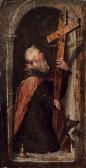 ROMANINO Girolamo Sant'antonio Abate Adora La Croce ROMANINO Girolamo Sant'antonio Abate Adora La Croce