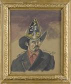 ROMANO Antonio Portrait Of A Fireman ROMANO Antonio Portrait Of A Fireman