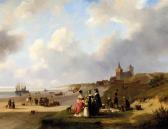 ROOSENBOOM Nicolaas Johannes Een Strandgezicht Bij Scheveningen: Elegant Figures On The Beach On A Summer Day ROOSENBOOM Nicolaas Johannes Een Strandgezicht Bij Scheveningen: Elegant Figures On The Beach On A Summer Day